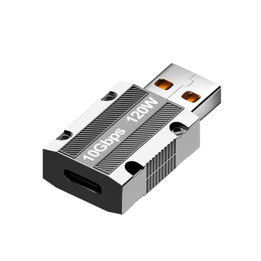 Verilux USB C to USB A OTG Adapter Type C to USB Adapter USB 3.1 Adapter Support Data Transfer & Max 120W Fast Charging Zinc Alloy Type C to USB Adapter for Laptop, PC, Power Bank Verilux USB C to USB A OTG Adapter Type C to USB Adapter USB 3.1 Adapter Support Data Transfer & Max 120W Fast Charging Zinc Alloy Type C to USB Adapter for Laptop, PC, Power Bank